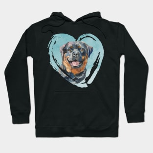 Rottweiler Portrait Hoodie